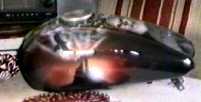 Motorradtank mit Adler