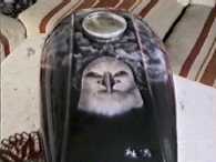 Motorradtank mit Adler
